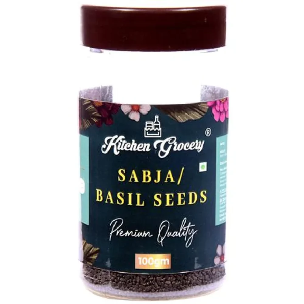 Kitchen Grocery Sabja-Basil Seeds - Mouth Freshener, 100 g-1.webp